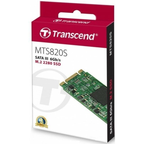Твердотельный диск 480GB Transcend MTS820, 3D NAND, M.2, SATA III [R/W - 560/520 MB/s]